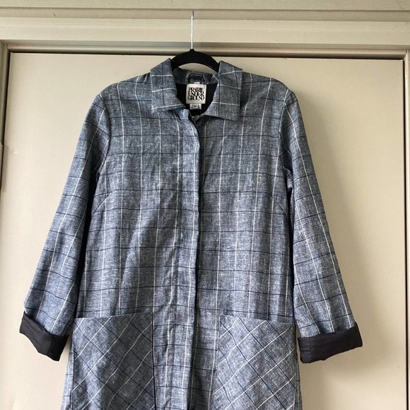 Prairie Underground Index Trench Plaid Coat Jacket - Picture 11 of 12